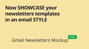 Gmail Newsletter Mockup On Behance Newsletter Templates Mockup Newsletters