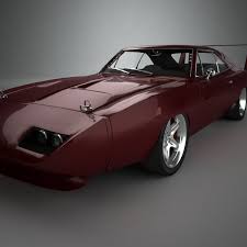 Royalty Free Dodge Charger Daytona Hemi 1969 3d Model By Rendersteel Available Formats Max C4d Obj 3ds Fbx Lw Dodge Charger Daytona Dodge Charger Dodge