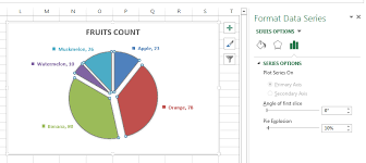 microsoft excel 2013 how to increase gap between slices in