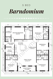 Five Bedroom Barndominium Floor Plans With A Porch Barndominium Floor Plans Metal House Plans New House Plans