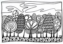 Coloris noir et blanc chiné. Art Coloriage L Automne Crapouilleries