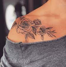 8 360 Likes 72 Comments Steve Tatoueur Chik Tattoo On Instagram Shoulder Tattoos For Women Simple Shoulder Tattoo Tattoos