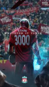 Iron Man Football Iphone Wallpaper Iron Man Liverpool Marvel Superheroes
