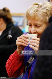 Vera Dobbs of Scarborough sniffs a cake of handmade soap by Botanical...  News Photo