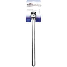 Installing hot water heater elements is not hard once you have removed the old one. Richmond 4500w 240v Water Heater Element At Menards