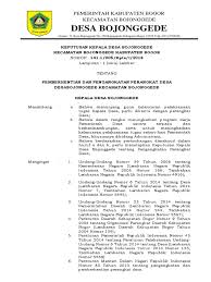 Pemerintah kabupaten sleman kecamatan gamping kantor kepala desa banyumeneng alamat: Contoh Sk Kepala Dusun 2018