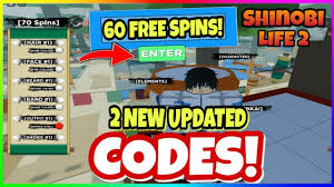 They get expire after a specific duration; All New Updated Shinobi Life 2 Codes New 60 Free Spins Codes Roblox Youtube