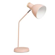 Lampe De Bureau En Metal Rose Poudre Lampe De Bureau Bureau Metal Deco Chambre Amis