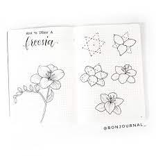 Want To Learn To Create Stunning And Beautiful Flower Doodles For Your Bullet Journal Layouts Lea Flower Doodles Flower Drawing Tutorials Easy Flower Drawings