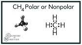 I think a good way to solve these in general is to first draw the molecule and. Is Ch4 Methane Polar Or Nonpolar Youtube