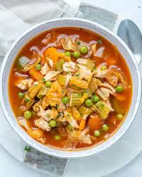 Depending on the quantities you use (the density of the soup) and the vegetables cooked, one serving will have between 50 and 160 calories. The Best Chicken Cabbage Soup Recip Healthy Fitness Meals