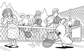Coloring game rabbids invasion free edition learn to coloring something. Coloring Page Raving Rabbids Raving Rabbids Play Tennis 12