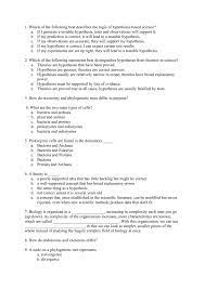 1 Which Of The Following Best Describes The Logic Of Hypothesis