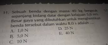 Pertama, panjang pegas 25 cm diberi berat 80 gram, ternyata panjang pegas adalah 30 cm. Soal Dinamika Partikel Kelas X Fisika Beserta Caranya Ya Brainly Co Id