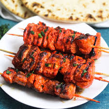Chicken Tandory-Curry Skewer