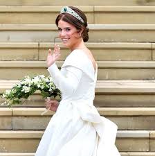 Princess eugenie's wedding dress was designed by peter pilotto and christopher de vos. Every Princess Eugenie Peter Pilotto Royal Wedding Dress Detail