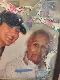 This is my father with my sister many moons ago, she passed shortly after  this was takin,, could someone work their magic please