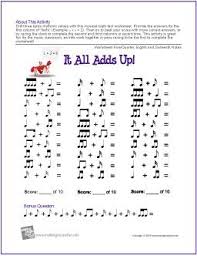 It All Adds Up Free Rhythm Identification Skills Worksheet V Music Math Music Teaching Resources Music Worksheets