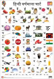 buy hindi alphabet front back educational wall charts