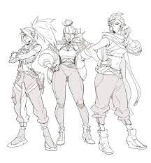 Pyroowdaily On Twitter True Damage Girls Line Art Version Truedamage Https T Co 1rkhjyzws6 League Of Legends Poppy League Of Legends Character Design
