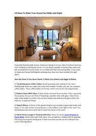 Decorative and practical, glass coffee tables are a staple part of any living room, here's what to know before buying you can choose a glass coffee table with different material stands or support, such as wood 35+ bike storage ideas for small apartments. 10 Ideas To Make Your House Feel Wide And Bright By Theicon Thane Issuu