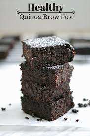 Healthy Quinoa Brownies Recipe Quinoa Healthy Healthy Sweets Quinoa Desserts