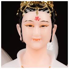 Figurka bogini Qingqiu z białego marmuru dziewięciogona boga boga Qingqiu  męska kobieca duch lisa figurka czerwona figura wróżka lisa dekoracja  domowa ...