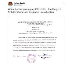Uh Oh Bmc Cannot Find Former Rti Chief S Birth Certificate Now the procedure for birth certificate has become online.
