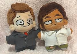 Inside Job Rare Brett and Reagan Plush Keychain