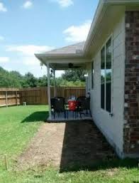A concrete slab is poured right on a gravel pad and the edges are formed with 2x4's, 2x6's when trying to estimate the cost of a concrete slab, the first thing you should do is check with your local building codes. Companies That Extend Concrete Patios Houston Tx