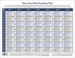 free one year bible reading plan echart rose publishing