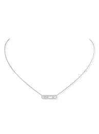 Has your look fallen victim to a lack of depth? Messika Necklace Baby Move Pave White Gold Wesselton