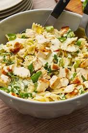 Nudel Hahnchensalat Mit Fruhlingszwiebeln Rezept Essensrezepte Nudelsalat Mit Huhnchen Rezept Nudelsalat