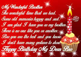 Along with the wonderful gifts, i am also sending you a lovely message. Happy Birthday My Dear Brother Smitcreation Com