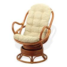 A vintage design that will inspire your modern living space. Sk New Interiors Java Swivel Rocking Lounge Chair Natural Handmade Rattan Wicker With Cream Cushions Colonial Walmart Com Walmart Com