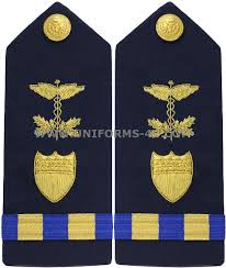COAST GUARD PHYSICIAN'S ASSISTANT CWO HARD/ENHANCED SHOULDER BOARDS