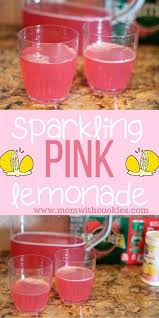 This Sparkling Pink Lemonade Is Great For The Hot Summer Months It Easy To Make And Kid Friendly Pink Lemonade Pink Lemonade Punch Lemonade