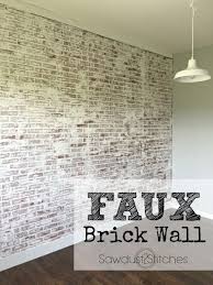 Faux brick fireplace, click and hold to zoom. Interior Faux Brick Wall Ideas Home Interior Ideas