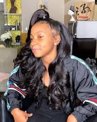 16th Birthday Hairstyles For Black Hair Pin By Natasijah Holland On Bomb Hair Birthday Hairstyles Black Ponytail Hairstyles Girls Hairstyles Braids