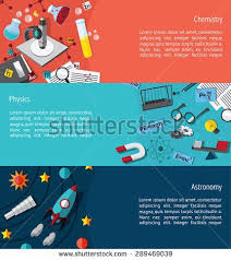 Science Education Info Graphic Banner Template Layout Such As Physics Chemistry And Astronomy Background Webs Education Info Science Education Banner Template