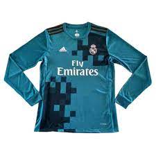 Show your support for los blancos with an authentic replica real madrid jersey. Us 16 80 Real Madrid Third Jersey Long Sleeve Men 2017 18 M Fcsoccerworld Com