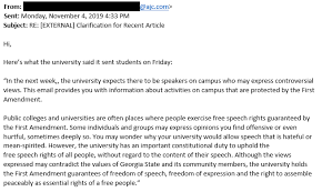 You have to enable tls encryption (tcp port 587) and authentication using the same credentials as for imap. Letter To The Editor Created Equal Vp Responds To Free Speech At Georgia State The Signal