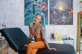 The advantages of tattooing yourself is you are able to completely anticipate when the line started and stopped and you could tattoo whatever you want with less cost. Get Paid To Be Yourself The Business Of Being Miryam Lumpini