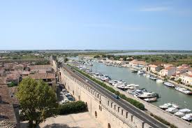 Aigues Mortes City Walls Western Wall From Tour De Constance Aigues Mortes City Walled City