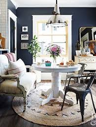 This Midwest Farmhouse Got A Masculine Makeover With A Touch Of Vintage Table With Bench Seat Small Round Kitchen Table Dining Table With Bench