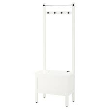 Hemnes Opbergbank Handdoekenstang 4 Haken Wit 64x37x173 Cm Ikea Opbergbank Hemnes Ikea