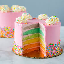 Strawberry Pastel Rainbow Cake By Carlo S Bakery Goldbelly In 2020 Pastel Rainbow Cake Cake Boss Rainbow Cake