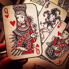 Queen Of Hearts By Audrey Kawasaki I Love Her Art Playing Cards Art Playing Cards Design Card Art
