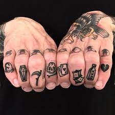 Spencer Harrington On Instagram Super Fun Session Drawing On These Tiny Traditional Motifs On T Hand And Finger Tattoos Hand Tattoos For Guys Knuckle Tattoos