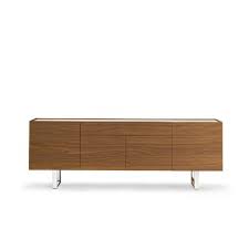 Calligaris Horizon 4 Door Central Drawer Sideboard Color Walnut Calligaris Stylish Sideboards Wood Sideboard
